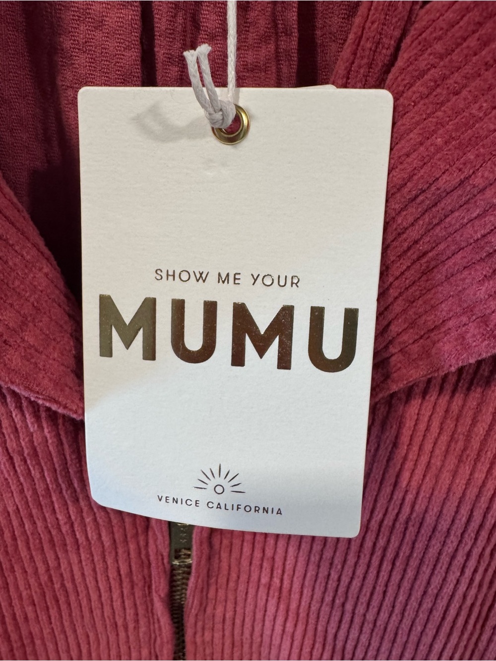 Show Me Your Mumu outlaw orange red Corduroy Dress - Picture 4 of 5